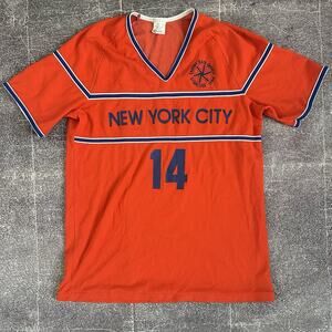 Men's Vintage 80's 1984 Empire State Games New York City Game Worn Jersey Sz L